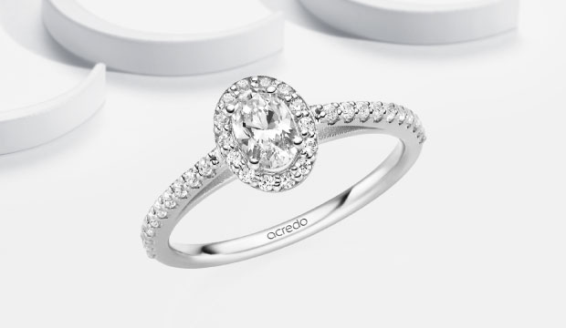 Halo engagement rings - elegant and eye-catching | acredo
