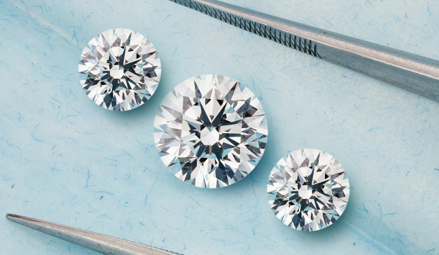 Engagement ring with lab-grown diamonds and certificate | acredo