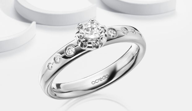 White Gold Engagement Rings | acredo