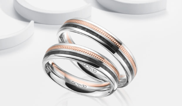 Eheringe & Trauringe mit Carbon | acredo