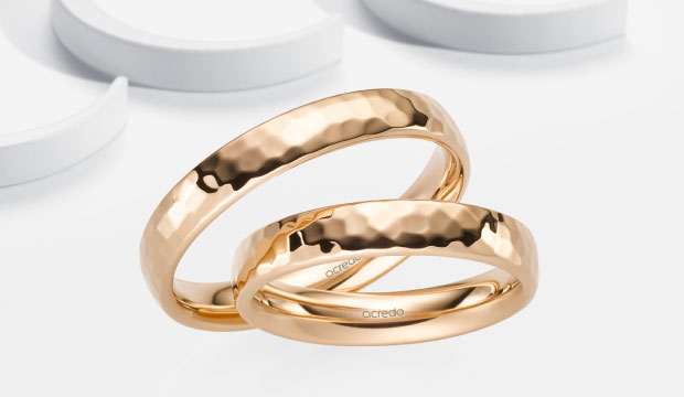 Hammered wedding bands | acredo